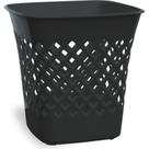 Cesto Papeleiro Plastico Shangri-La Quadrado Preto 24X24Cm