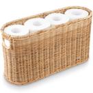 Cesto para Armazenar Papel Higiênico 84ECO em Vime Natural Feito à Mão
