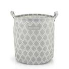 Cesto Para Roupa Suja- Brinquedos Tecido (m) - Linha Loft Cinza Claro