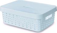 Cesto Plástico com Tampa 11l - Usual Plastic - BRANCO Cesto Plástico com Tampa 11l - Usual Plastic - BRANCO