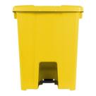 Cesto Plástico Quadrado Com Pedal Plástico 30l Amarelo Cesto Plástico Quadrado Com Pedal Plástico 30l Amarelo