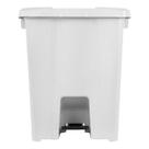 Cesto Plástico Quadrado Com Pedal Plástico 30l Branco