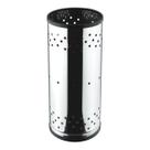 Cesto Porta Guarda-chuva Inox Perfurado 21x45cm Cor Prateado