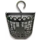 Cesto Preto Organizador Plástico Para Prendedores de Roupa