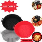 Cesto Protetor Silicone Fritadeira Air Fryer Kit 3 Unidades