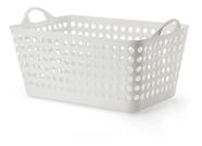 Cesto Retangular Flexível Branco 22 Lts Arthi