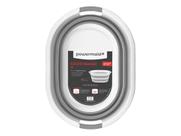 Cesto retratil 26l branco c/ cinza