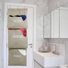 Cesto Saco De Roupa Suja De Pendurar Atrás Da Porta