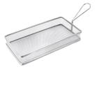 Cesto Servir Top Aramado Inox 26x14cm Porção Batatas Fritas FRG2232