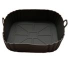 Cesto Silicone 16cm Fritadeira Air Fryer Microondas Reutilizável Western Preto