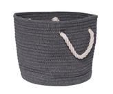 Cesto Square Gist Cotton Grey Alça 25 cm Mimo