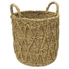 Cesto tamanho g jolitex caubi 36x36x30 fibra natural l2057