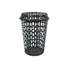 Cesto Telado Para Roupas Toyplast Com Tampa Preto 60l Cesto Telado Para Roupas Toyplast Com Tampa Preto 60l