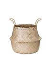 Cesto Ticunas De Seagrass Natural Com Alças - Jolitex