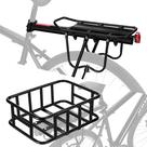 Cesto traseiro de bicicleta com suporte de carga com capacidade de 45 kg WOODWORD