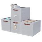 Cestos de armazenamento DECOMOMO Storage Cube Bins 38x33x33cm 4 unidades