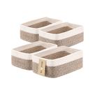 Cestos de armazenamento MiniArk Woven Rope 29x19x12cm, pacote com 4 Cestos de armazenamento MiniArk Woven Rope 29x19x12cm, pacote com 4
