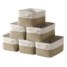 Cestos de armazenamento Sacyic Small para prateleiras e armários - conjunto de 6 Cestos de armazenamento Sacyic Small para prateleiras e armários - conjunto de 6