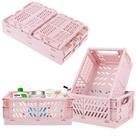 Cestos de plástico para organização de mesa Weraher 2 médios+2 pequenos