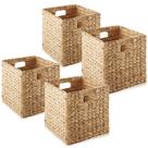 Cestos Organizadores Casafield 27 x 27 x 27 cm em Jacinto-d'água, Jogo com 4