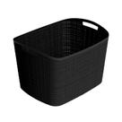 Cestos Organizadores Curver XL 42 x 33 x 82 cm, kit com 2, preto Cestos Organizadores Curver XL 42 x 33 x 82 cm, kit com 2, preto