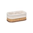 Cestos Organizadores em Bambu com Forro Multiuso Natural Easy Decor