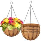 Cestos Suspensos para Plantas LCHUANG 4 Unidades 30 cm com Forro de Fibra de Coco Cestos Suspensos para Plantas LCHUANG 4 Unidades 30 cm com Forro de Fibra de Coco
