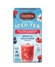 Chá Celestial Seasonings Cold Brew Frutas Vermelhas e Blueberry Sem Cafeína 18 Sachês Pacote com 6 Chá Celestial Seasonings Cold Brew Frutas Vermelhas e Blueberry Sem Cafeína 18 Sachês Pacote com 6