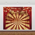 Chá de bebê Backdrop Chloroplastid Circus Carnival 3x2,4m