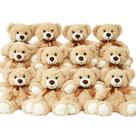Chá de bebê com bichos de pelúcia Teddy Bears LELELONG, pacote com 12 unidades