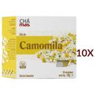 Chá de Camomila Natural Vegano Cx10 Sachês 1g Kit 10