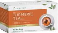 Chá de cúrcuma Carlyle com gengibre 60 saquinhos de chá sem cafeína