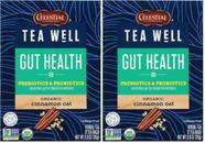 Chá de ervas Celestial Seasonings TeaWell, canela, aveia orgânica, 24 sacos