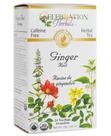 Chá de Ervas Orgânico de Raiz de Gengibre Celebration Herbals 24 Sachês