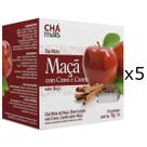 Chá de Maçã Cravo e Canela Kit com 5 Caixas de 10 Sachês cada