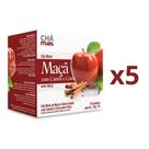 Chá de Maçã Cravo e Canela Kit com 5 Caixas de 10 Sachês cada