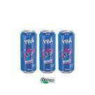 Chá Energetico Organico Yba Mate Blueberry 350ml Pack 3 Latas