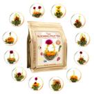 Chá FullChea Blooming Flowering Tea 12 sabores de frutas 100g