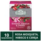 Chá Inglês Ahmad Tea Rosehip, Hibiscus, Cherry, 10 saquinhos