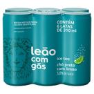 Chá Leão Preto Ice Tea Limão 6 Unidades Lata
