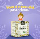 Chá orgânico de camomila 10 sachês - kampo de ervas