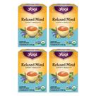 Chá orgânico Relaxed Mind Tea Yogi 64 sacos, mistura de ashwagandha