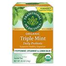 Chá Orgânico Triple Mint Traditional Medicinals 16 sachês