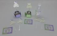 Chá Revelação Kit Festa Decoração Ursinhos e Topo de Bolo