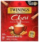Chá Twinings Chai Preto 50 Sachês com Cafeína 100 g