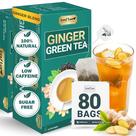 Chá Verde com Gengibre LeafLea 80 Sachês Adoçado com Stevia
