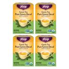 Chá verde descafeinado puro Yogi Tea 16 sacos por pacote (4 pacotes) Orgânico e descafeinado Promove a saúde geral e fornece antioxidantes