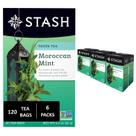 Chá Verde Menta Marroquina Stash 120 Saquinhos Pacote com 6 Chá Verde Menta Marroquina Stash 120 Saquinhos Pacote com 6