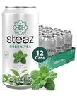 Chá Verde Orgânico Steaz com Menta Adoçado 12x473 ml Chá Verde Orgânico Steaz com Menta Adoçado 12x473 ml