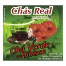 Chá Verde Real 15g Com Hibisco Com 10 Saquinhos - 4 Unidades